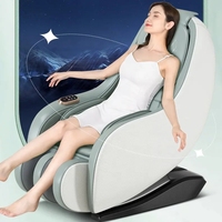 Fauteuil de massage pliable 2026 à gravité zéro avec Bluetooth, airbags, rouleaux de massage des pieds, scanner corporel, chauffage et revêtement en cuir PU