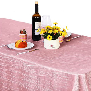 Nappe en crêpe de style Instagram haut de gamme pour la maison et l'hôtel Light Luxury Banquet Wedding Use for <span class=keywords><strong>Amazon</strong></span> Top Seller - Product Image 4