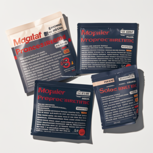 Custom Printed Matte Foil Stand-Up <b>Snack</b> <b>Bag</b> Window Heat Seal Plastic with Zipper Closure See-Through Packaging - Product Image 1