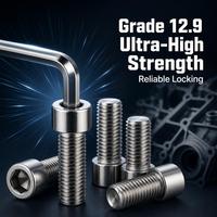 Vis à tête hexagonale Geomet sans chrome, revêtue de flocons de zinc, résistante aux 1500 heures de pulvérisation saline, pour fixations de construction marine et côtière