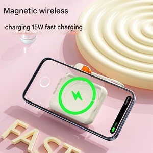 แบตสำรองไร้สายสำหรับโทรศัพท์มือถือ พร้อมหน้าจอ LED ความจุ 20000mAh รองรับการชาร์จเร็ว 22.5W แบบ 2-in-1 ที่ชาร์จเร็วและแท่นวางโทรศัพท์ - Product Image 5
