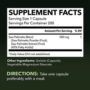 Cápsulas de Saw Palmetto de Primera Calidad Personalizadas para el Apoyo de la Salud de la Próstata en Hombres - Product Image 3