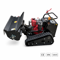 Tondeuse Débroussailleuse Télécommandée de Haute Qualité 800-1200mm KOOP Diesel Démarrage à Distance Réglage de la Hauteur Coupe-Bordures pour Pente CE EPA EURO 5