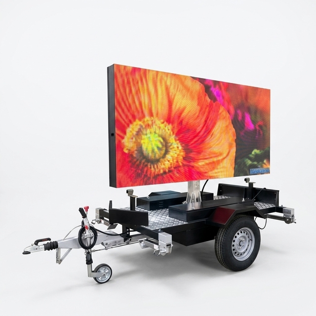 Factory Price Custom Outdoor Waterproof Mobile Digital Vehicle Van Trailer Mounted Truck LED Display 1080P 5000cd Brightness