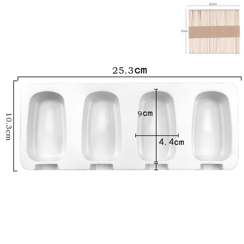 Large size 4-piece oval (without lid, with 50 rods attached)