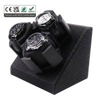 Remontoir de montres intelligent et silencieux Pro Smart Active à 3 emplacements avec arrêt automatique par détection de lumière, boîtier en fibre de carbone pour montres de luxe