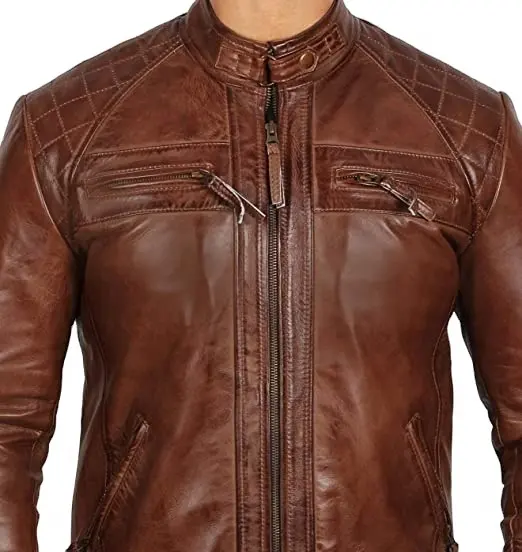 Best Quality China Manufacturer Fashion Designs Boys Classic Biker Jacket Male Leather Jacket Hooded Coat
