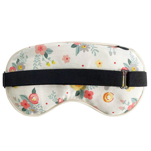 Masque pour les yeux <span class=keywords><strong>en</strong></span> coton et lin, rempli de graines de cassia et d'herbes, masque de sommeil à la lavande chauffé au micro-ondes - Product Image 4