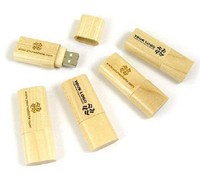 E-trend USB 2.0 stik bambu, Flash drive USB kayu murah 1GB 2GB 4GB dengan gantungan kunci