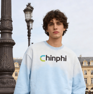 Sweat-shirt à col rond vintage pour homme avec logo personnalisé, bleu clair, streetwear décontracté - Product Image 1