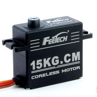 Servomoteur numérique sans noyau 15 kg à engrenages métalliques Kst X15-1208 Cyclique HV pour hélicoptères RC T-rex 500, robots de traque, drones et avions