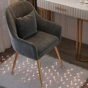 Cómoda <span class=keywords><strong>Silla</strong></span> Nórdica de Cuero PU para Estar Sentado por Largos Periodos, para Dormitorio, Hogar, Estudio, Oficina, Habitación de <span class=keywords><strong>Niñas</strong></span>, Maquillaje - Product Image 3