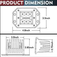 12V 24V 5 "pouces 39W encastré LED lumière de travail Pods voiture LED lampe de travail camion feu arrière pour 4x4 4WD pick-up ATV camion hors route SUV