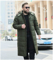 2024 hiver gros homme Baggy épaissir vêtements amples pardessus vestes pour hommes vers le bas manteaux surdimensionné duvet de canard longue bouffante grande taille