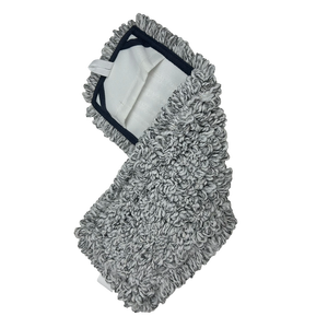Recharge de tampon de serpillière en microfibre filée grise avec <span class=keywords><strong>Velcro</strong></span> pour nettoyage - Product Image 5