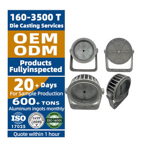 심천 Kingmetal 사용자 정의 분말 코팅 알루미늄 합금 다이 캐스팅 <span class=keywords><strong>LED</strong></span> 하우징 가로등 - Product Image 1