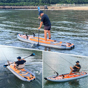 Tube de flotteur gonflable en caoutchouc épaissi pour bateau, support de canne à pêche, planche à pagaie portable stable, planche à pagaie debout - Product Image 3
