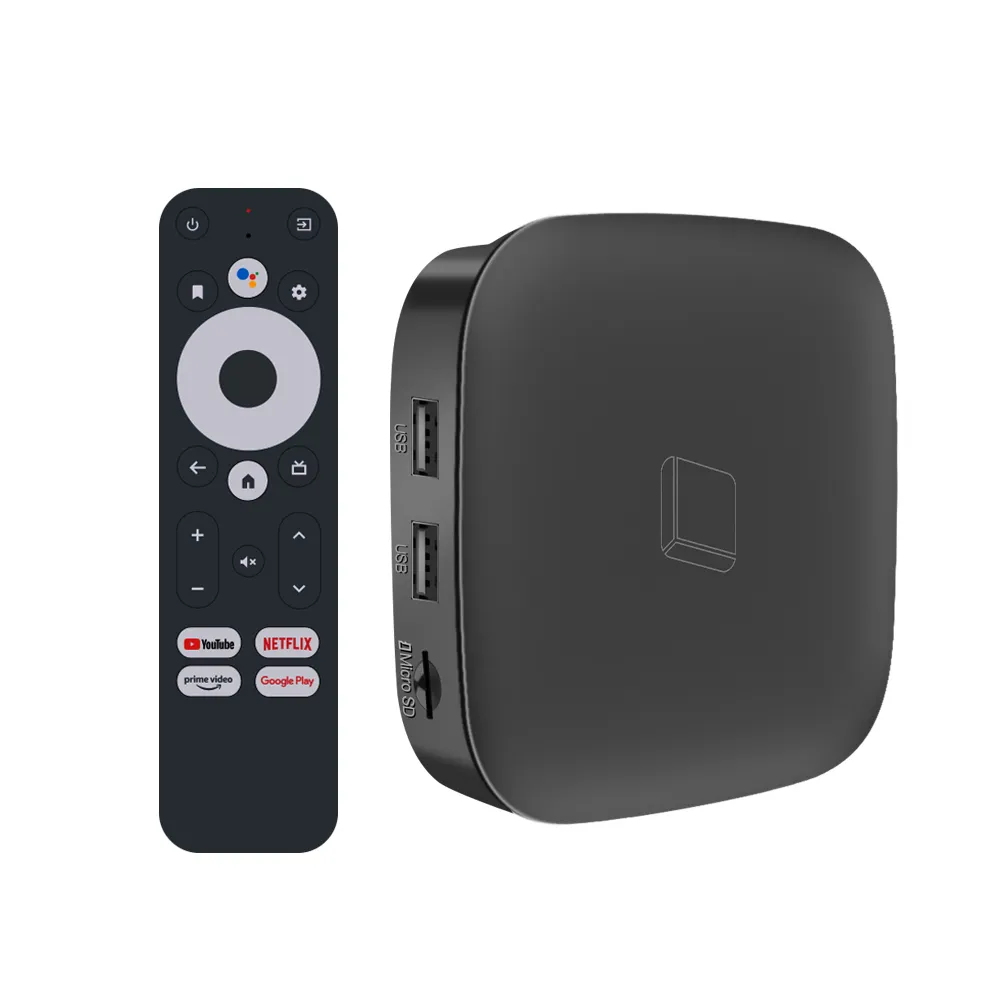 S905Y4 안드로이드 TV 박스 4G 32G BT5.0 스마트 Iptv 4K HD AV1 Google 인증 Google Assistant