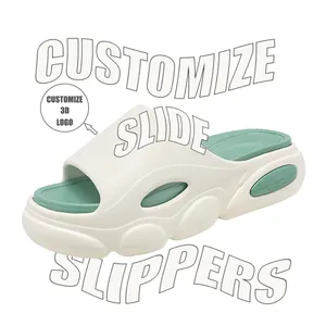 Custom Designer Printed Slides Slippers Customized EVA Soft Embossed Beach Men Slippers For Men For Women