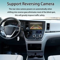 Boîtier décodeur portable Viknav Linux System Sienna 2015-2017, USB sans fil, Apple CarPlay, Android Auto, écran tactile 8 pouces 1280x480