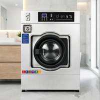 20KG Fully Automatic Coin QR Code Card Operated Washing Machine Self-Service Commercial Washer for Dormitory Laundromat
