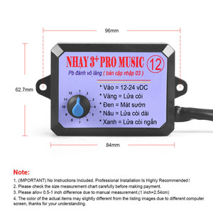 12V-24V 8 Và 12 Âm Thanh Âm Nhạc Điện Tử Horn Điều Khiển 3 + Pro Horn Loa Âm Thanh Điều Khiển Đơn Vị Với Khối Lượng Chuyển Đổi - Product Image 5