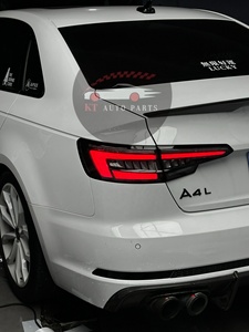 Fanali Posteriori a <span class=keywords><strong>LED</strong></span> Personalizzati per <span class=keywords><strong>Audi</strong></span> <span class=keywords><strong>A4</strong></span> S4 B9.5, Stile Nero Venom Trasparente, Assemblaggio Plug and Play 2017-2019 - Product Image 3