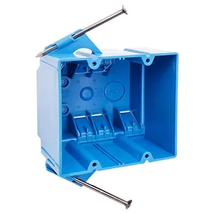 2 Gang Outlet Junction Box Plastic Switch Box Electrical Machine Blue Junction Box