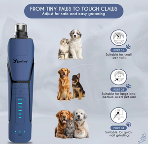 Ponceuse à griffes pour chien OEM 2026 Candure, jusqu'à 6 vitesses, pour chiens et chats de petite, moyenne et grande taille, faible bruit, rechargeable, 360° °   Lumière LED - Product Image 6