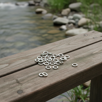 Anneau de connexion pour ligne secondaire de pêche à la mouche, léger, rigide et lisse, accessoires de pêche à la mouche, anneau de tippet