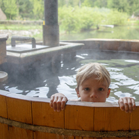 Personnalisation de l'utilisation à domicile cèdre rouge Spa douche de massage différentes tailles bain à remous avec usage familial