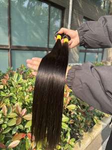 Vente en gros 100% cheveux humains bruts paquets de cheveux alignés sur les cuticules vietnamiennes extensions de cheveux humains birmans prêts à expédier - Product Image 2