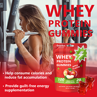 Gummies protéinés sans sucre OEM, supplément nutritionnel essentiel pour le sport, vitamines, gummies riches en protéines de lactosérum