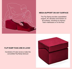 Flip Ramp Wedge <span class=keywords><strong>Pillow</strong></span> Mehrzweck verstellbares Stütz kissen Hilft für Paare Sexy Kissen Kissen Maschinen wasch bare Abdeckung - Product Image 5