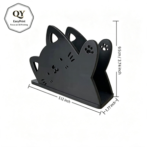 Porta Servilletas con Diseño de Gato de la Suerte Impreso en 3D, Bonito Soporte para Servilletas con Forma de Gato que Hace Señas, Decoración para Mesa del Hogar, Organizador de Servilletas de Escritorio - Product Image 6