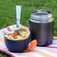 Thermos à nourriture isolé sous vide, contenants pour aliments chauds, déjeuner, école, soupe, thermos de voyage, gourde à nourriture à double paroi en acier inoxydable, Wall-e