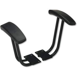 Brazos en T fijos Alera negros para sillas y taburetes de oficina de las series Interval y Essentia - Product Image 3