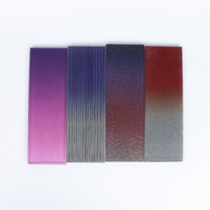 Panneau de verre décoratif laminé avec fil métallique, verre artistique avec maille métallique pour cloisons de bâtiments, décoration de maison et de bureau - Product Image 1