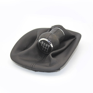 Volkswagen Passat B5 Gear <b>Shift</b> <b>Knob</b> Leather 5 Speed 6 Speed Black Car Accessory - Product Image 3