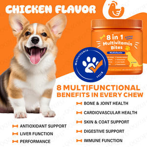 Complément alimentaire quotidien de calcium pour chiens, marque privée OEM, multivitamines 8 en 1, comprimés à mâcher souples pour animaux de compagnie, soins et suppléments pour la santé des animaux - Product Image 6