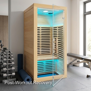 Rejuvenezca su cuerpo con una sauna de infrarrojos cercana, diseñada para <span class=keywords><strong>la</strong></span> salud de <span class=keywords><strong>la</strong></span> <span class=keywords><strong>piel</strong></span> y <span class=keywords><strong>la</strong></span> recuperación muscular para atletas. - Product Image 1