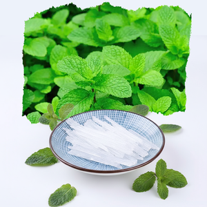 คริสตัลเมนทอลเปปเปอร์มินต์ธรรมชาติเกรดอาหารสำหรับขายส่ง ใช้ในซาวน่า วัตถุเจือปนอาหาร แต่งกลิ่นและรสชาติ เครื่องสำอาง แชมพู - Product Image 1