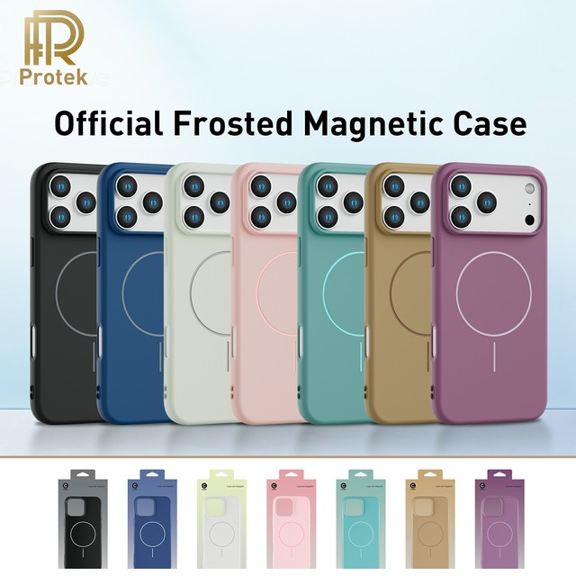 High-quality Magnetic Wireless Charging Solid Color TPU Phone case for iPhone 17 16 15 14 13 Pro Max