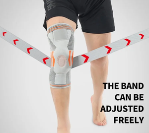 Protège-genoux double sangle Sports Summer Silicone Ball Kneepad Meniscus protection Breathable Riding Sports Guard Knee Protector - Product Image 2