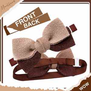 Collar de Perro de Algodón Suave con Elegante Lazo, Ajustable para Perros Pequeños y Medianos, Cómodo para Uso Diario, Collar Duradero para Mascotas - Product Image 6