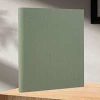 Carpeta de Anillas Morandi de Doble Capa con Tapa de Tela de Color Sólido, 3 Anillas, A5, Cuaderno de Hojas Sueltas, Tapa Dura, para Documentos de Oficina