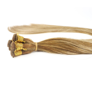 Cheveux humains chinois <span class=keywords><strong>super</strong></span> double trame Remy pour extensions invisibles à nouer à la main - Product Image 4