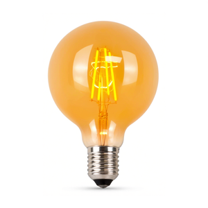 Bombilla LED Decorativa Ámbar de 95mm, 6W, 2200K, E27, Luz Cálida - Product Image 2