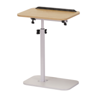 Table de chevet réglable, table d'appoint mobile et compacte, étagère de rangement, table basse, armoire de chevet simple, mobile