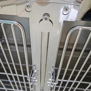 Köpekler için özelleştirilebilir altı kişilik çift katmanlı hastane kafesi yeniden kullanılabilir Pet operasyon özellikleri - Product Image 3